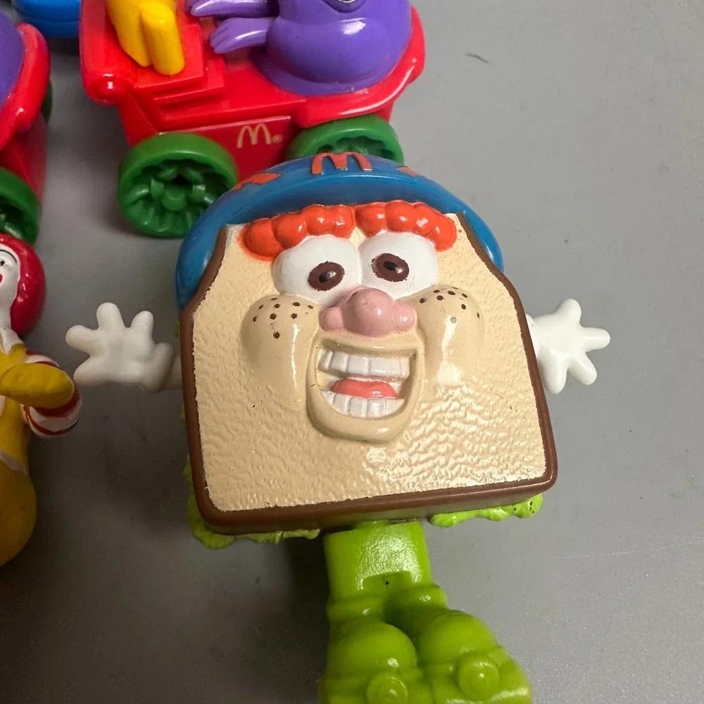 Vintage McDonalds Happy Meal Toy Lot Grimace Ronald McDonald Mac Tonight 8pc